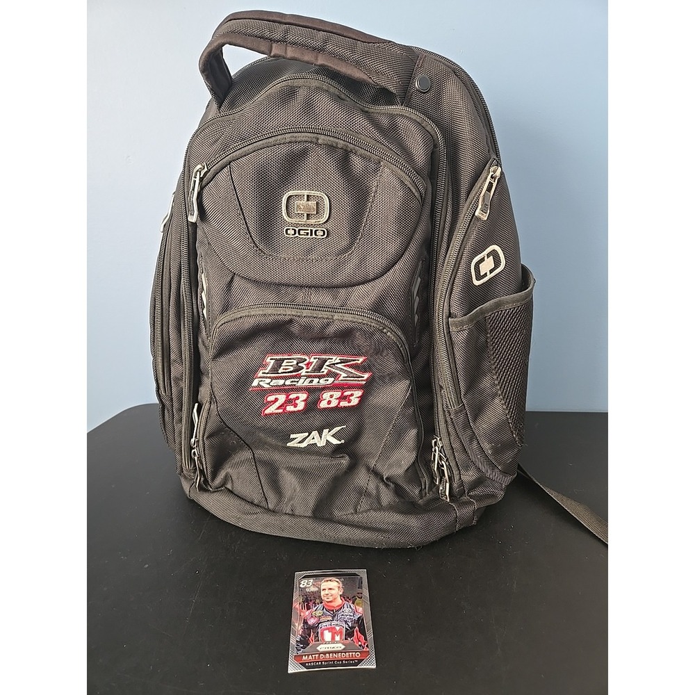 Ogio Gambit Laptop Backpack Black Travel Bag AFS‎ Air Flow System Bk Racing ZAK